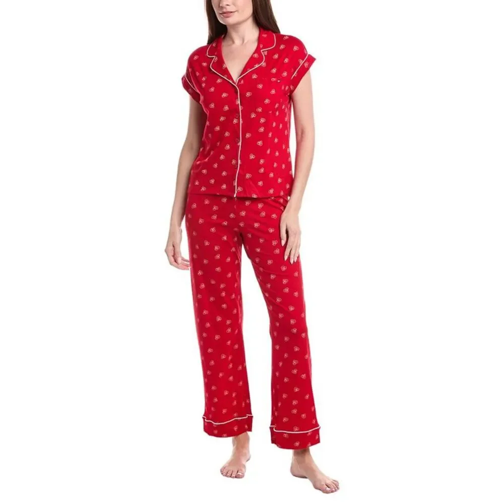 Tommy Hilfiger Womens 2Pc Gf Sleep Set